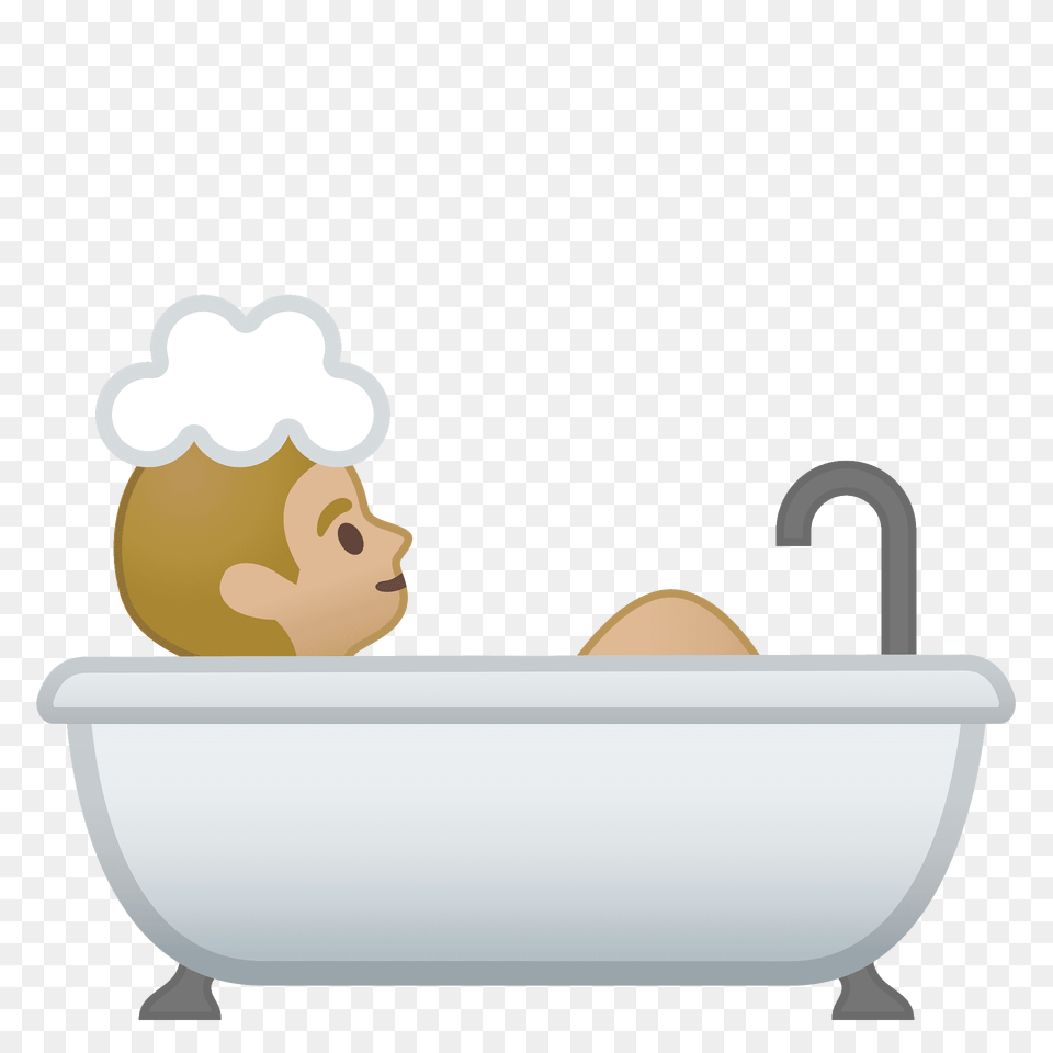 Person Taking Bath Emoji Clipart, Bathing, Bathtub, Tub Free Png