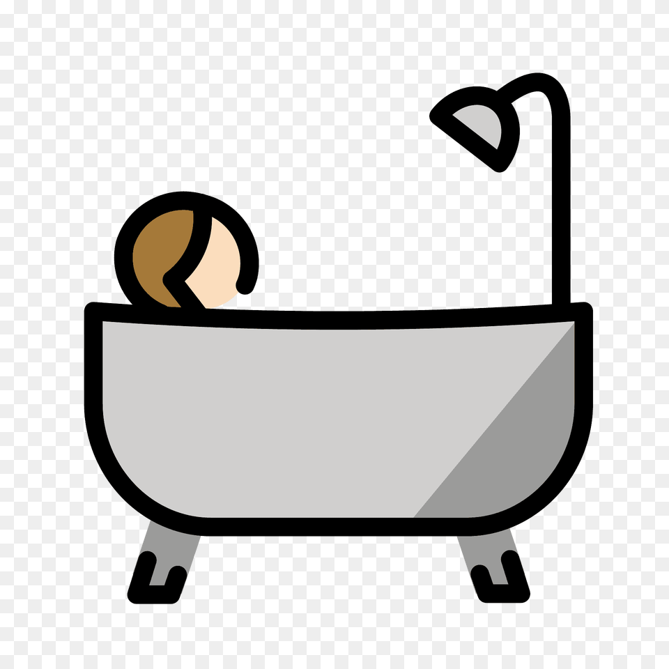 Person Taking Bath Emoji Clipart, Bathing, Bathtub, Tub, Smoke Pipe Free Png