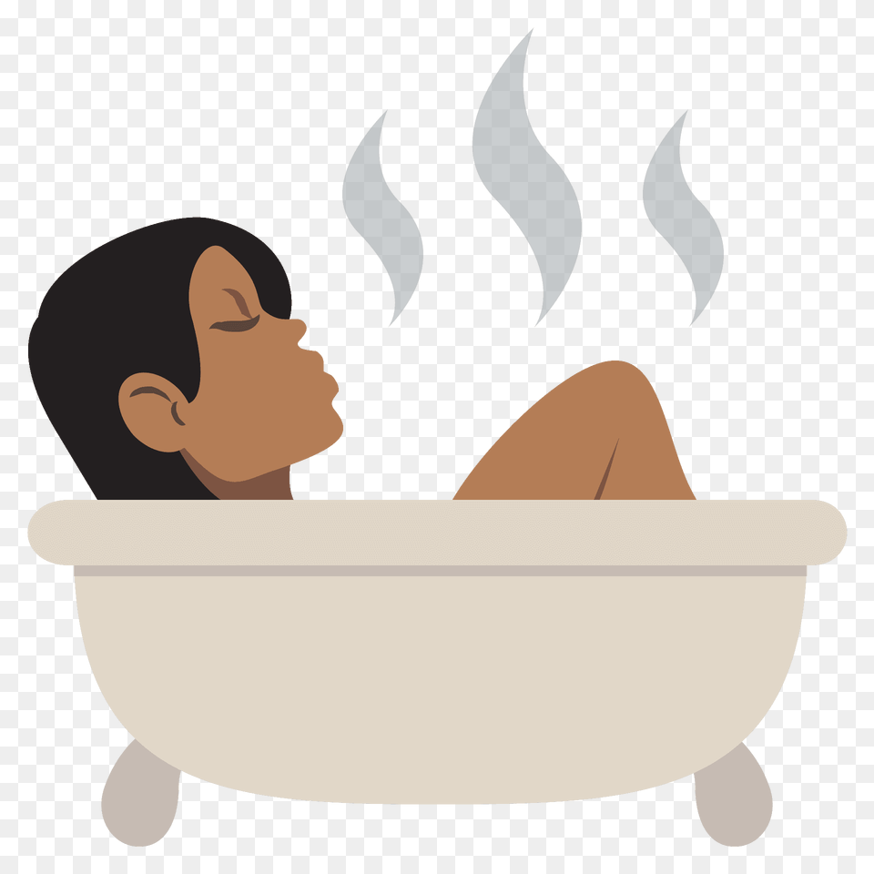 Person Taking Bath Emoji Clipart, Bathing, Bathtub, Tub Png