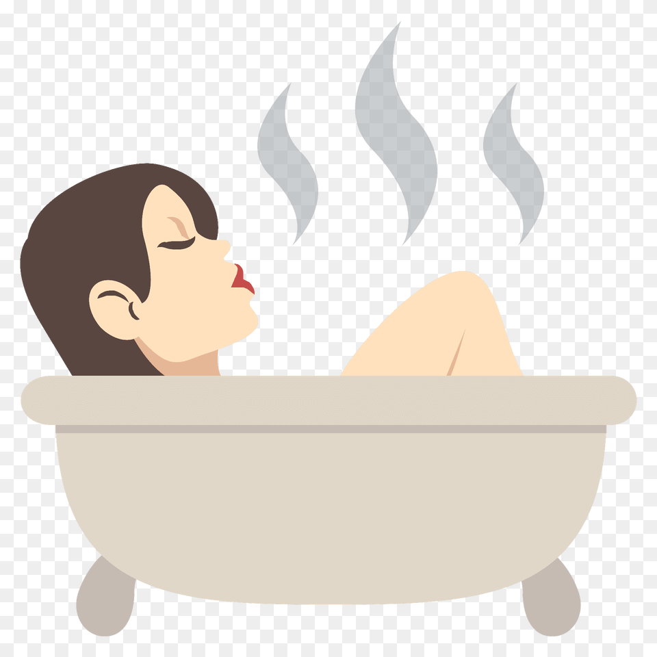 Person Taking Bath Emoji Clipart, Bathing, Bathtub, Tub, Adult Png Image