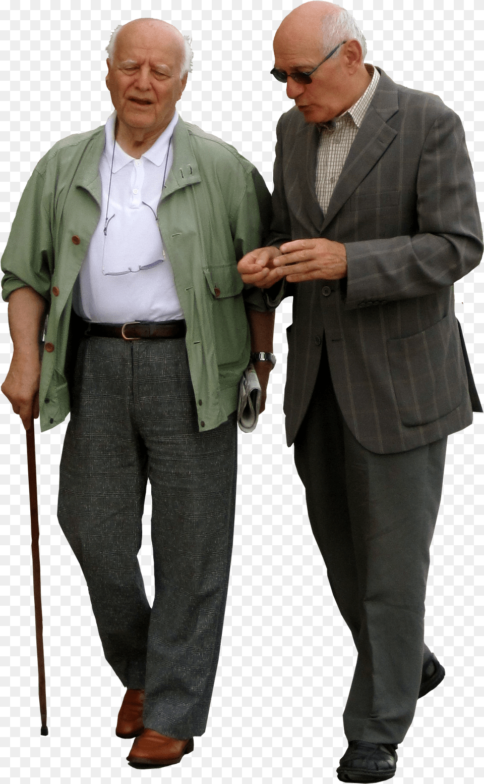 Person Talking Old Man Walking, Suit, Formal Wear, Coat, Clothing Png