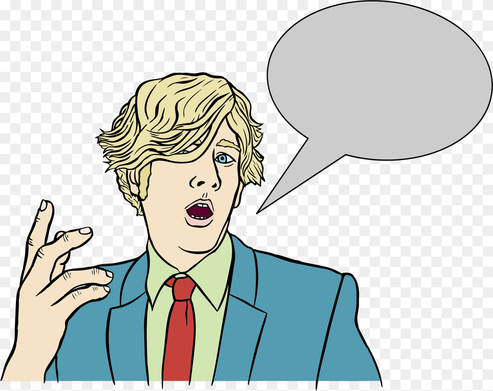 Person Talking With Speech Bubble, Publication, Book, Comics, Man Free Transparent Png