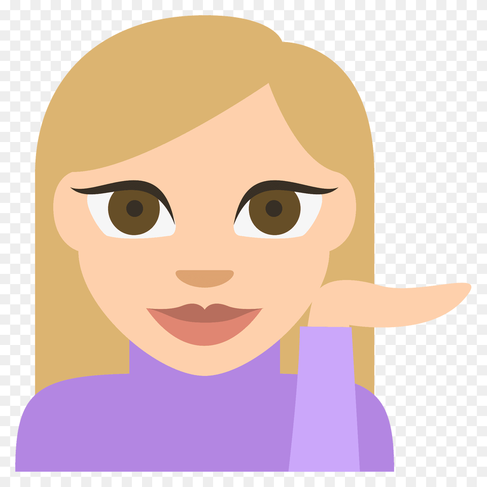 Person Tipping Hand Emoji Clipart, Baby, Face, Head, Photography Free Png Download