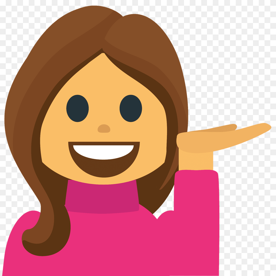 Person Tipping Hand Emoji Clipart, Face, Head, Baby, Cartoon Png