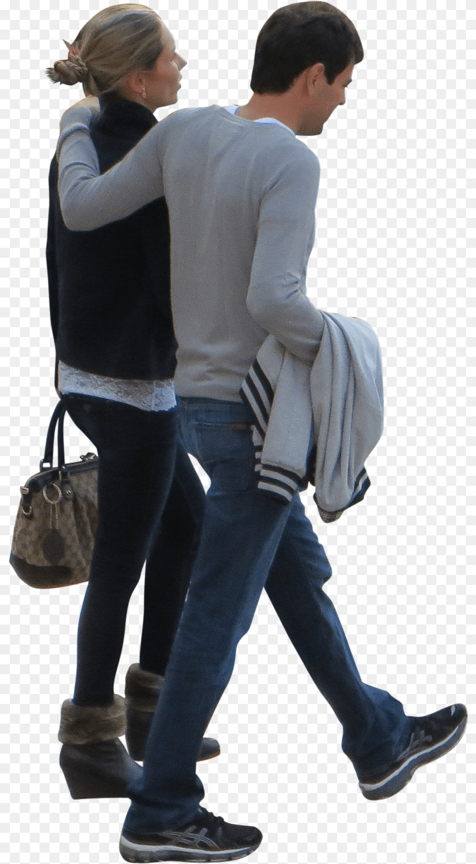 Person Transparent Clipart People Walking, Accessories, Pants, Shoe, Handbag Free Png Download