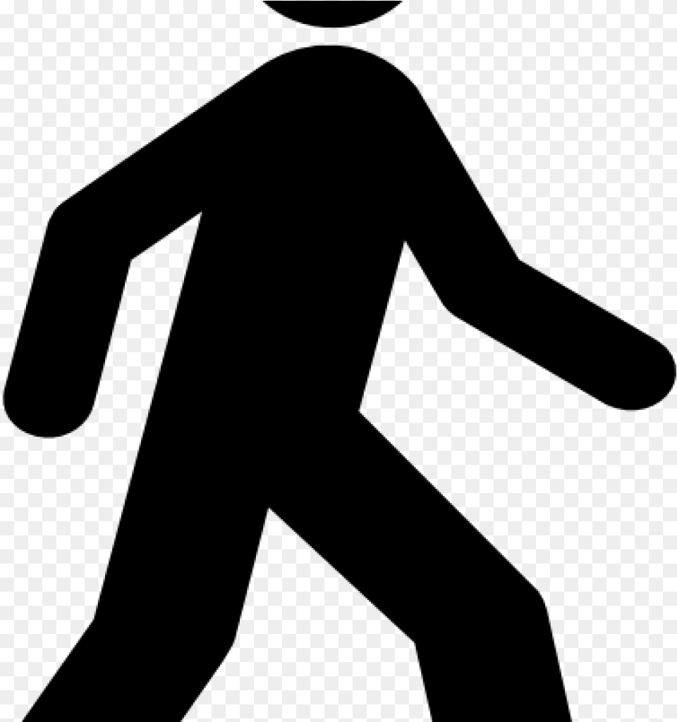 Person Walking Clipart Football Clipart Hatenylo Walking Clip Art Of Man Walking, Gray Free Png