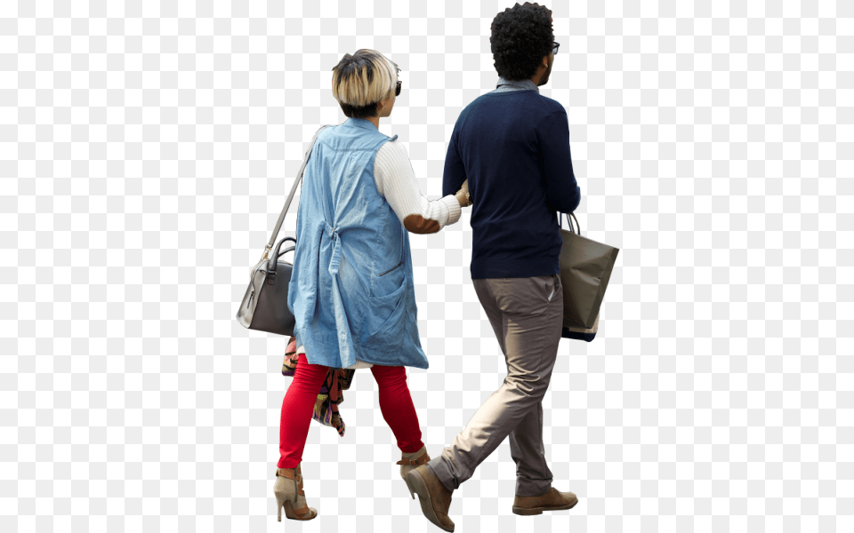 Person Walking Down Stairs Shared Studios Portal, Accessories, Long Sleeve, Sleeve, Handbag Free Transparent Png