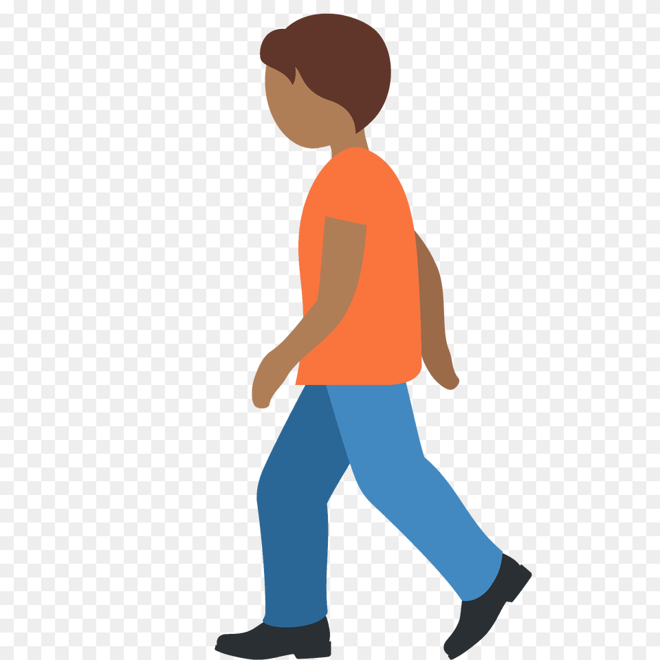 Person Walking Emoji Clipart, Clothing, Pants, Male, Child Free Transparent Png