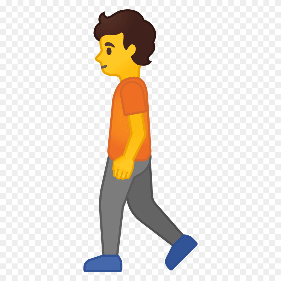 Person Walking Emoji Clipart, Baby, Cleaning, Face, Head Free Png