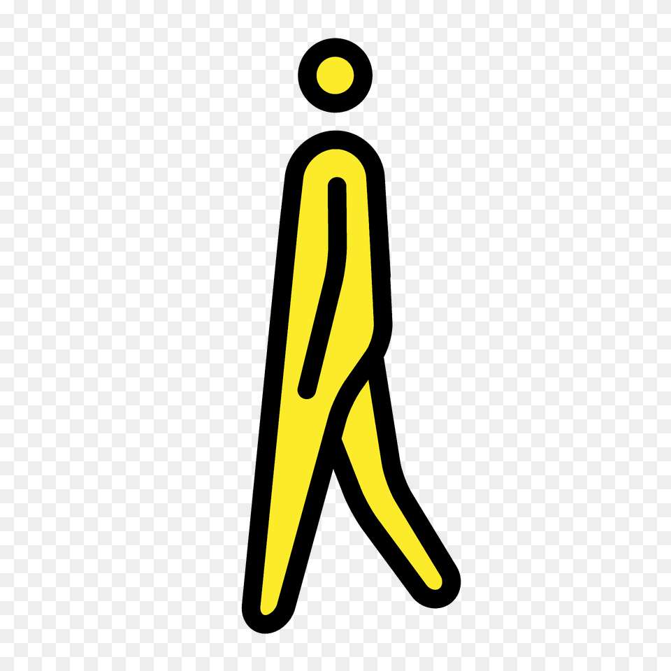 Person Walking Emoji Clipart, Symbol, Sign Free Transparent Png
