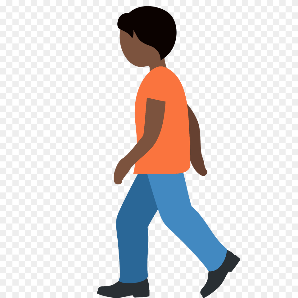 Person Walking Emoji Clipart, Clothing, Pants, Male, Child Png Image