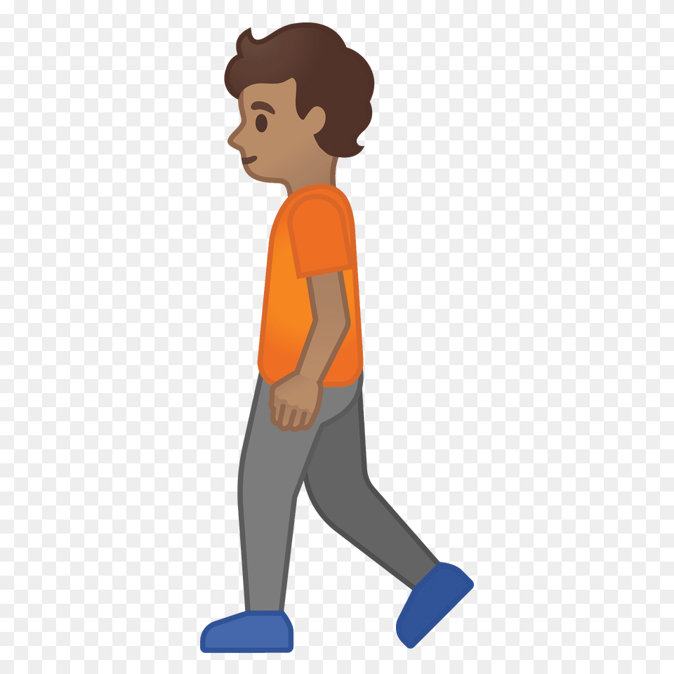Person Walking Emoji Clipart, Cleaning, Face, Head, Standing Free Png Download
