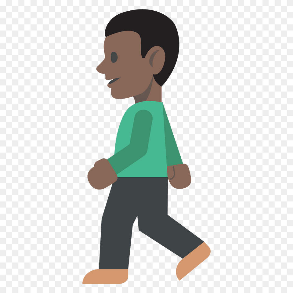 Person Walking Emoji Clipart, Kneeling, Face, Head, Clothing Free Transparent Png