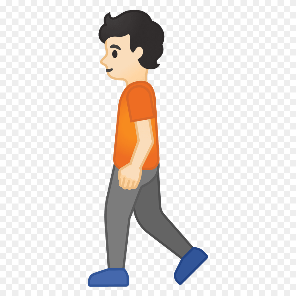 Person Walking Emoji Clipart, Baby, Face, Head, Cleaning Png Image