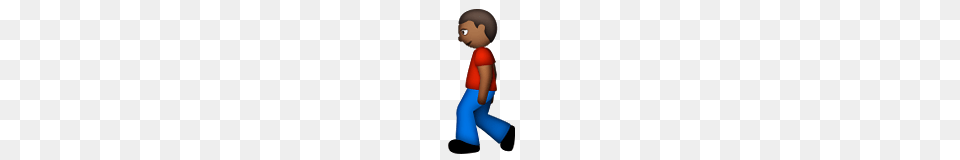 Person Walking Medium Dark Skin Tone Emoji On Apple Ios, Cleaning, Adult, Female, Woman Free Png Download