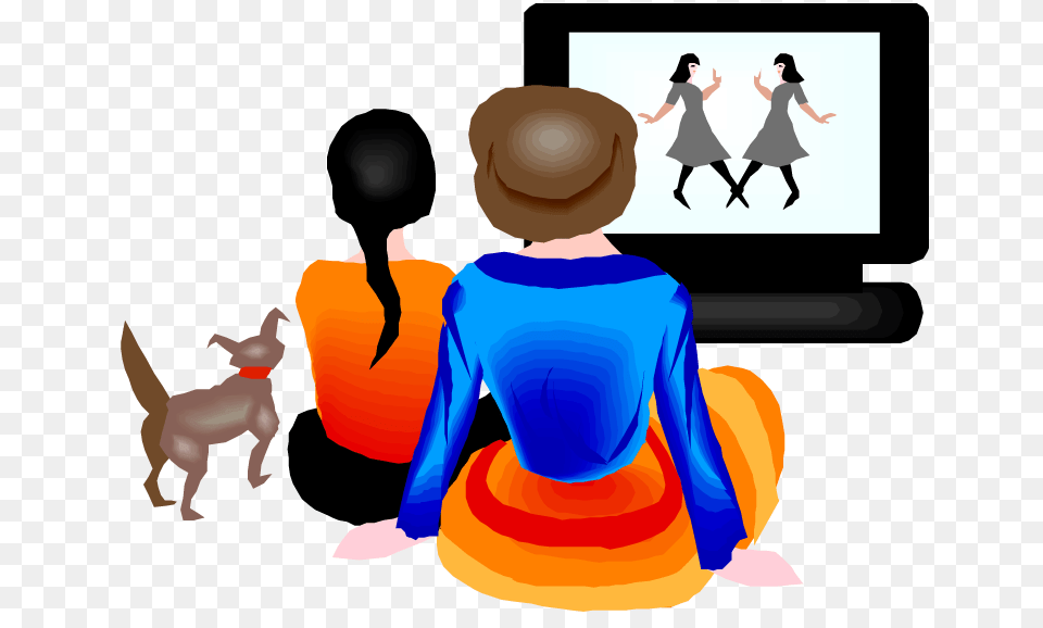 Person Watching A Movie Clip Art Image, Adult, Female, Body Part, Back Free Transparent Png