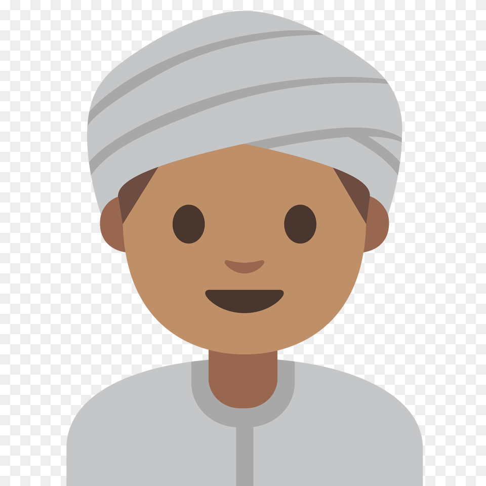 Person Wearing Turban Emoji Clipart, Cap, Clothing, Hat, Baby Free Png