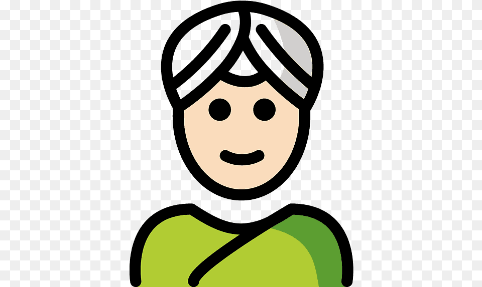 Person Wearing Turban Emoji Clipart Turban, Baby, Face, Head Png