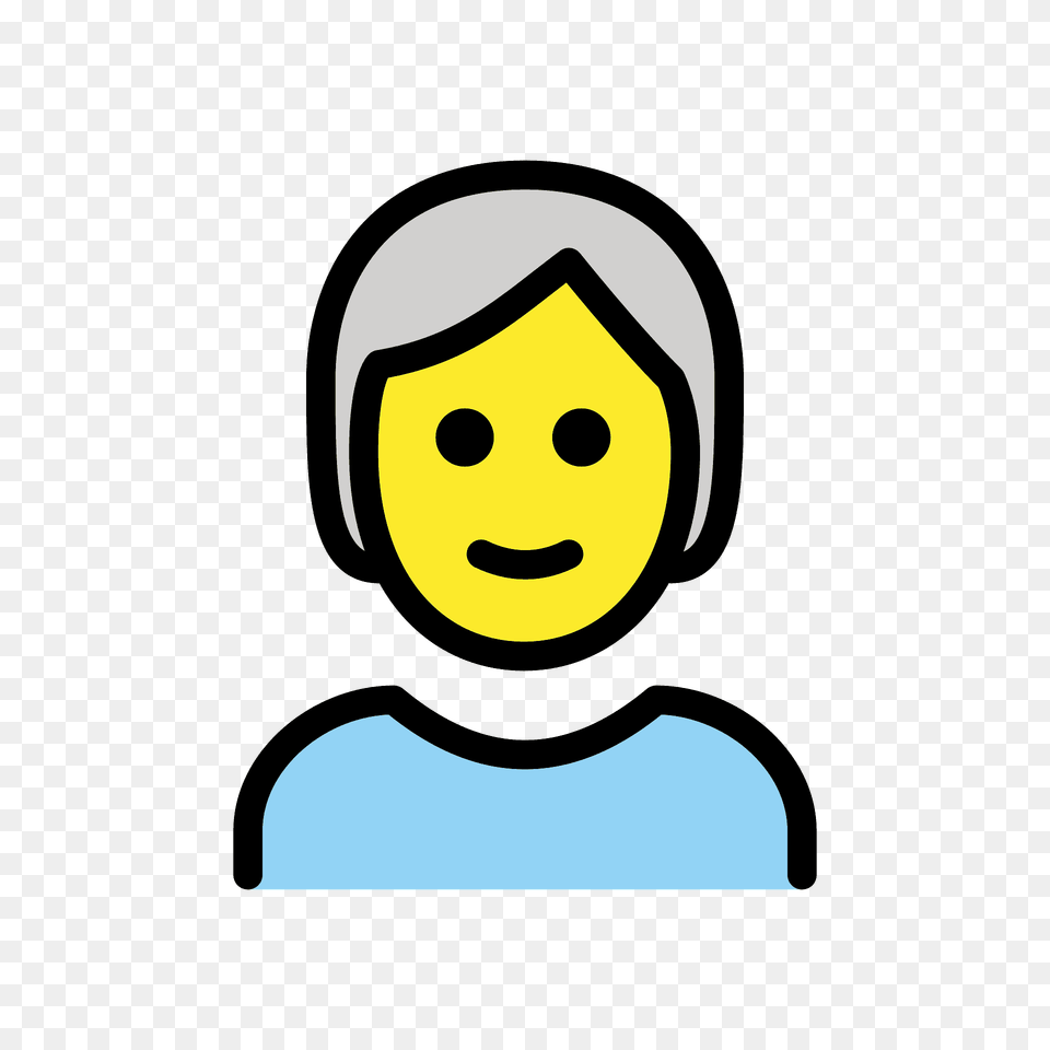 Person White Hair Emoji Clipart, Face, Head Free Png Download