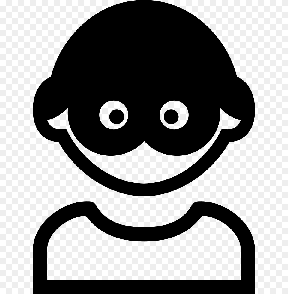 Person With Eyes And Head Covered, Stencil, Face Free Transparent Png