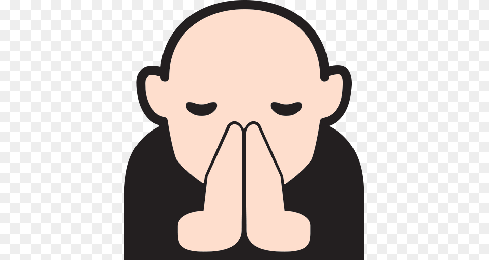 Person With Folded Hands Emoji For Facebook Email Sms Id, Face, Head, Baby, Smelling Free Transparent Png