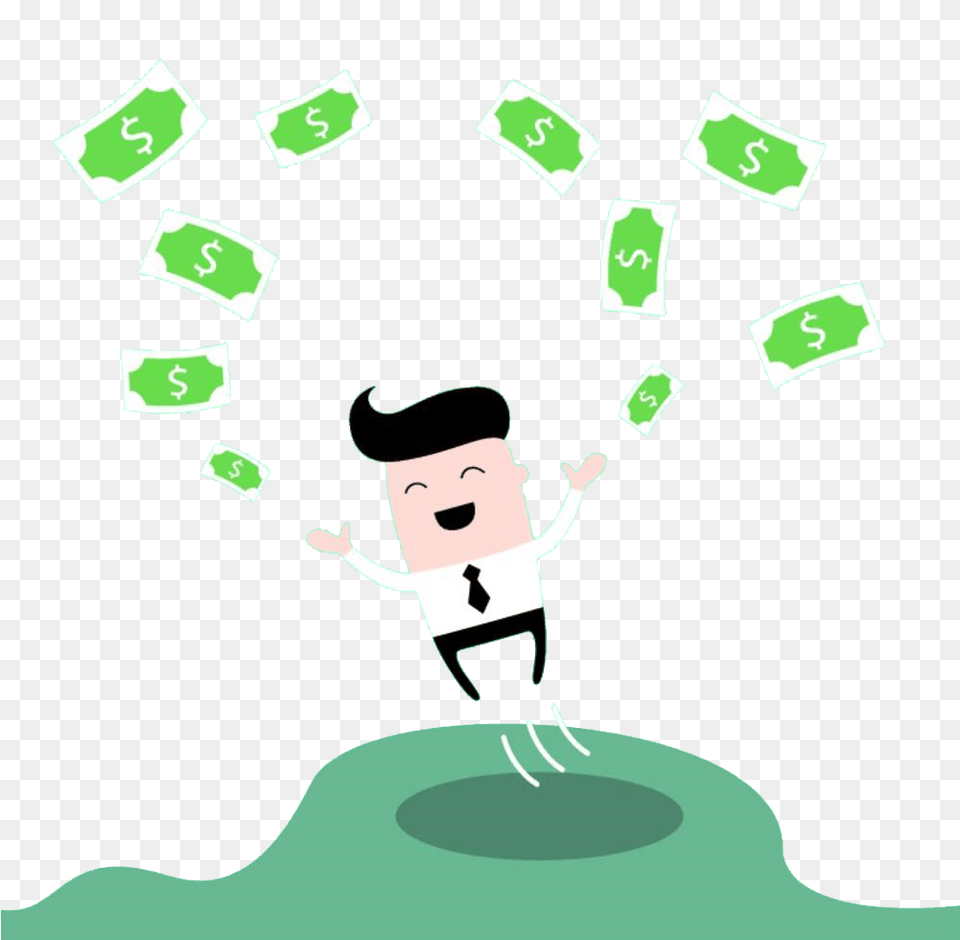 Person With Money Signs Eyes Royalty Stock Illustration, Green, Face, Head, People Free Transparent Png
