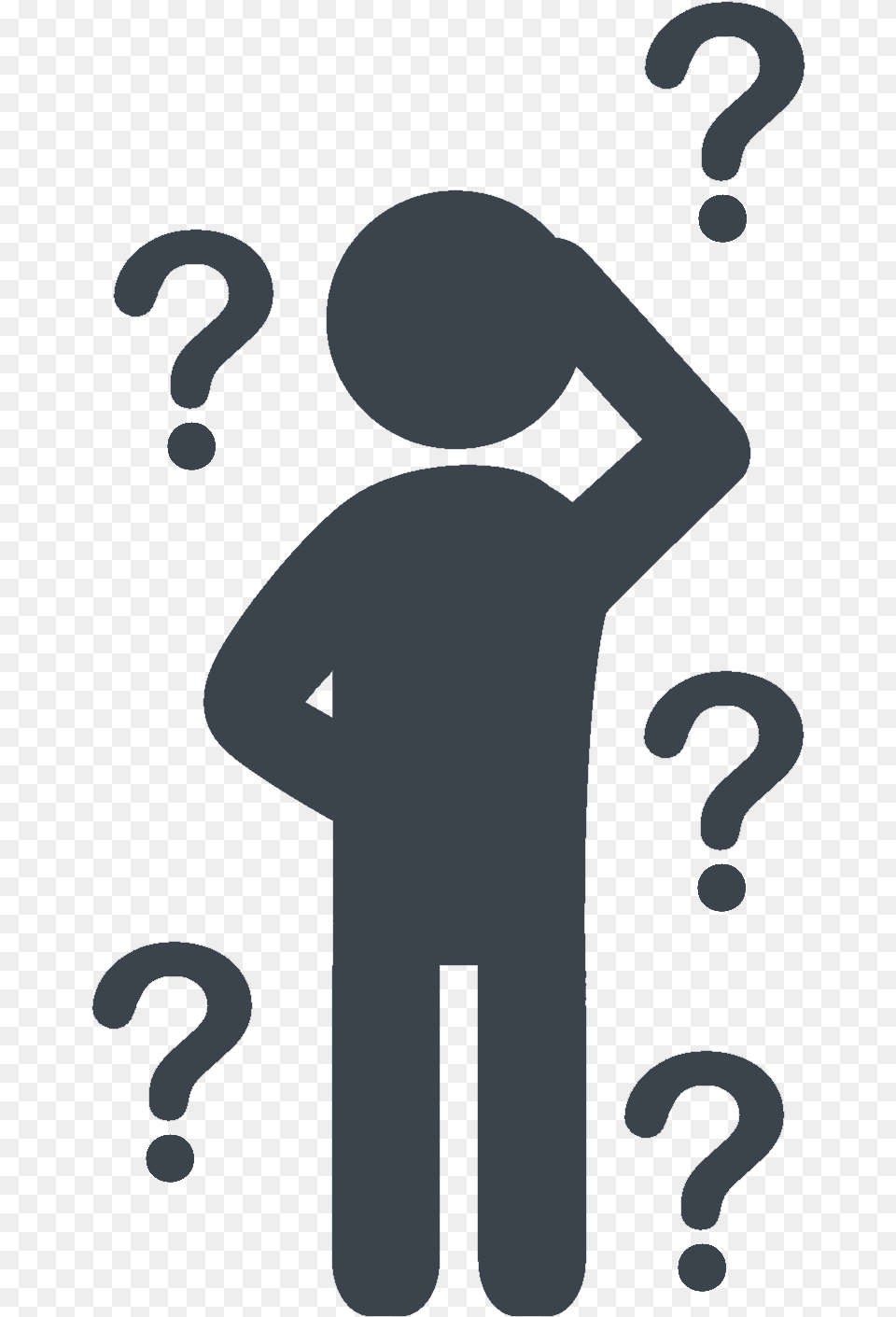 Person With Question Mark Icon Person Transparent Background Question Mark, Silhouette Free Png