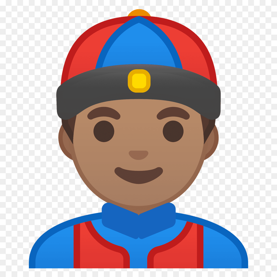 Person With Skullcap Emoji Clipart, Clothing, Hardhat, Helmet, Face Free Png