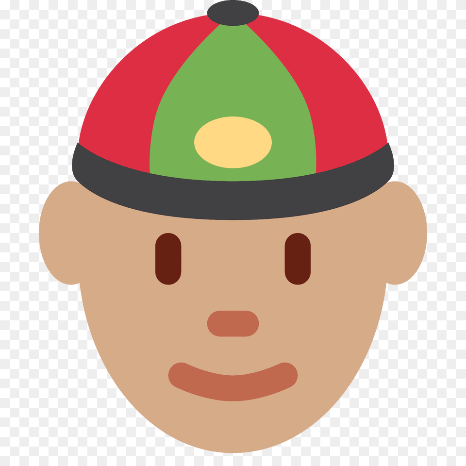 Person With Skullcap Emoji Clipart, Hat, Cap, Clothing, Hardhat Free Png