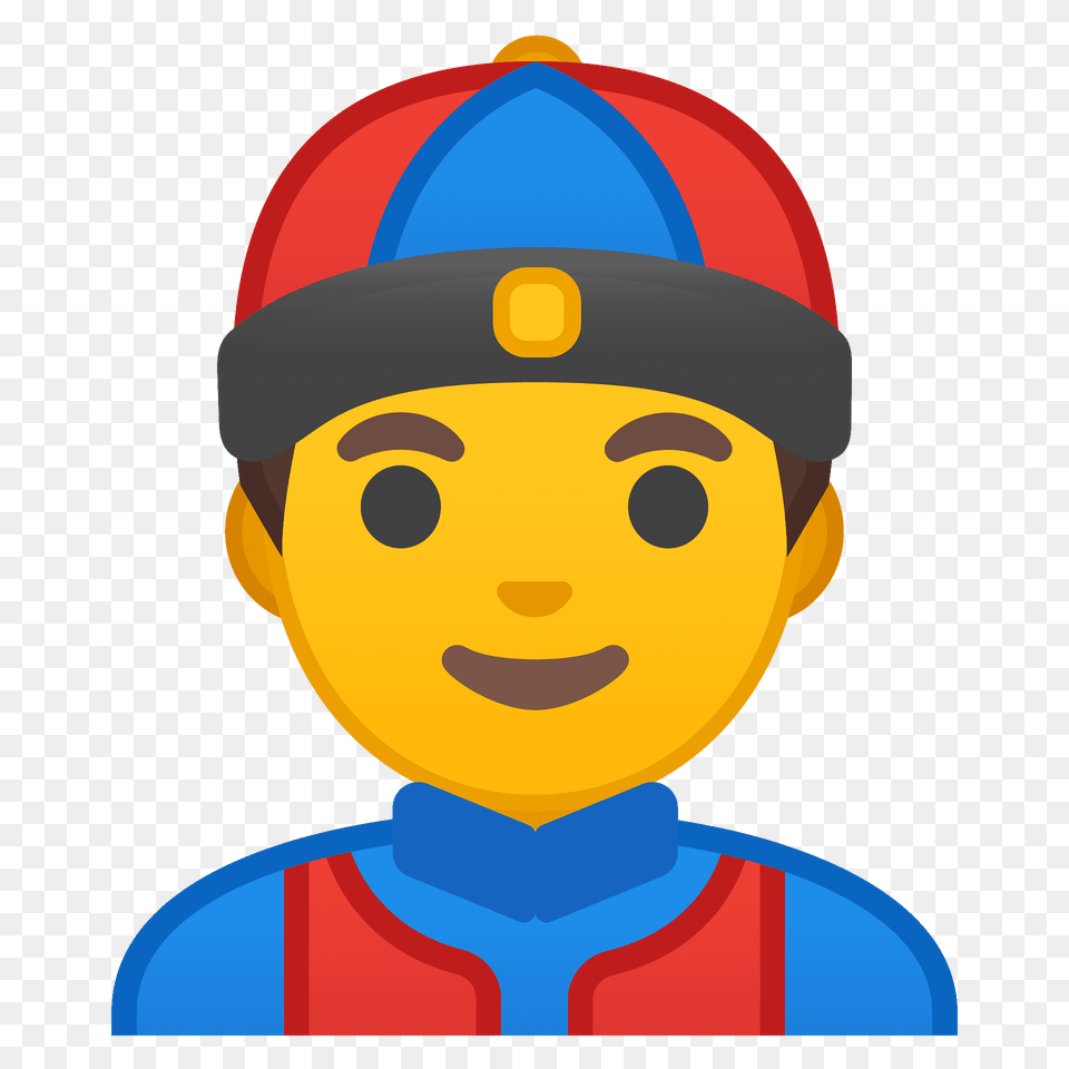 Person With Skullcap Emoji Clipart, Clothing, Hardhat, Helmet, Face Free Transparent Png