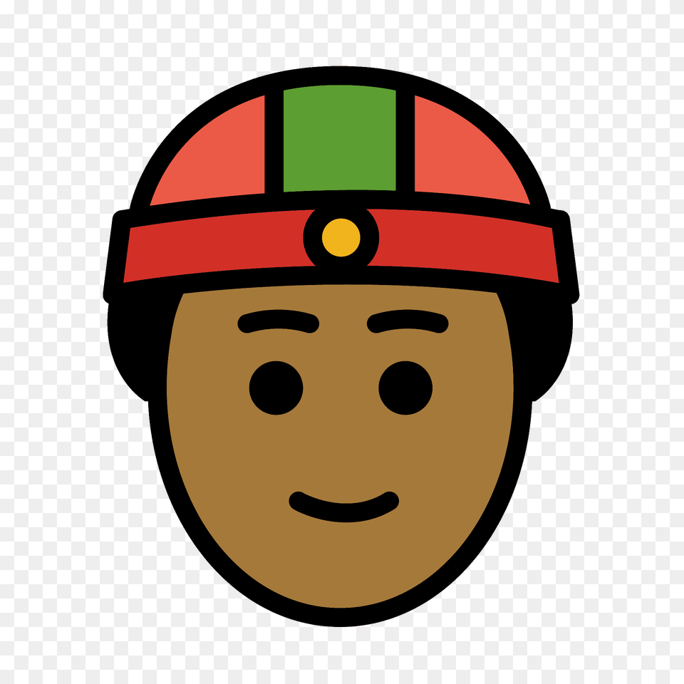 Person With Skullcap Emoji Clipart, Clothing, Hardhat, Helmet, Crash Helmet Free Png Download