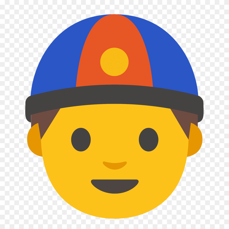 Person With Skullcap Emoji Clipart, Clothing, Hardhat, Helmet Free Png Download