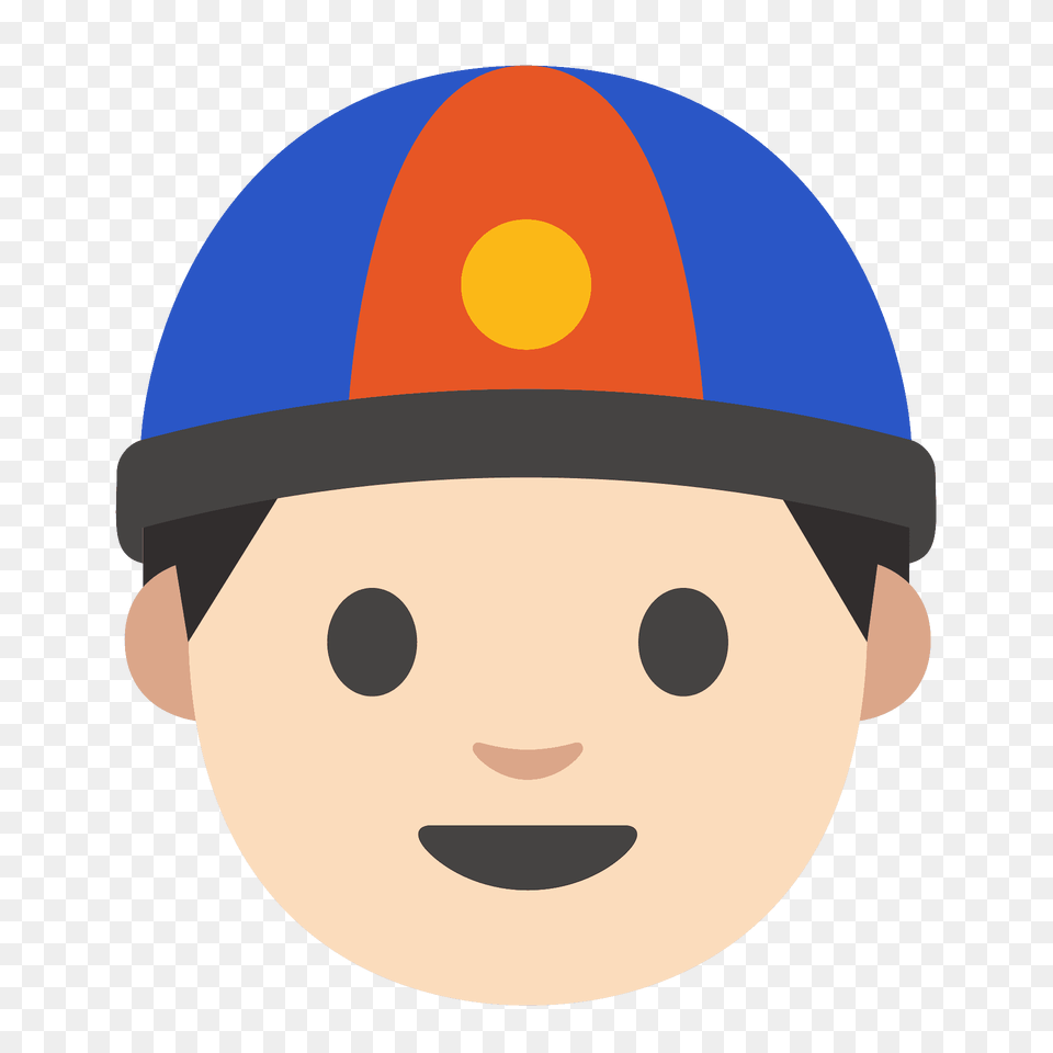 Person With Skullcap Emoji Clipart, Clothing, Hardhat, Helmet, Crash Helmet Free Png