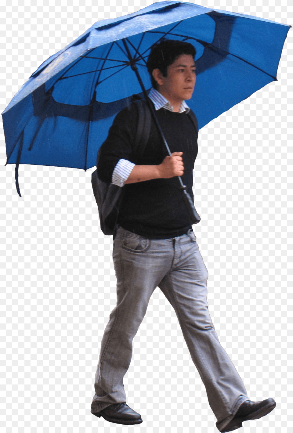 Person With Umbrella, Canopy, Adult, Man, Male Png Image