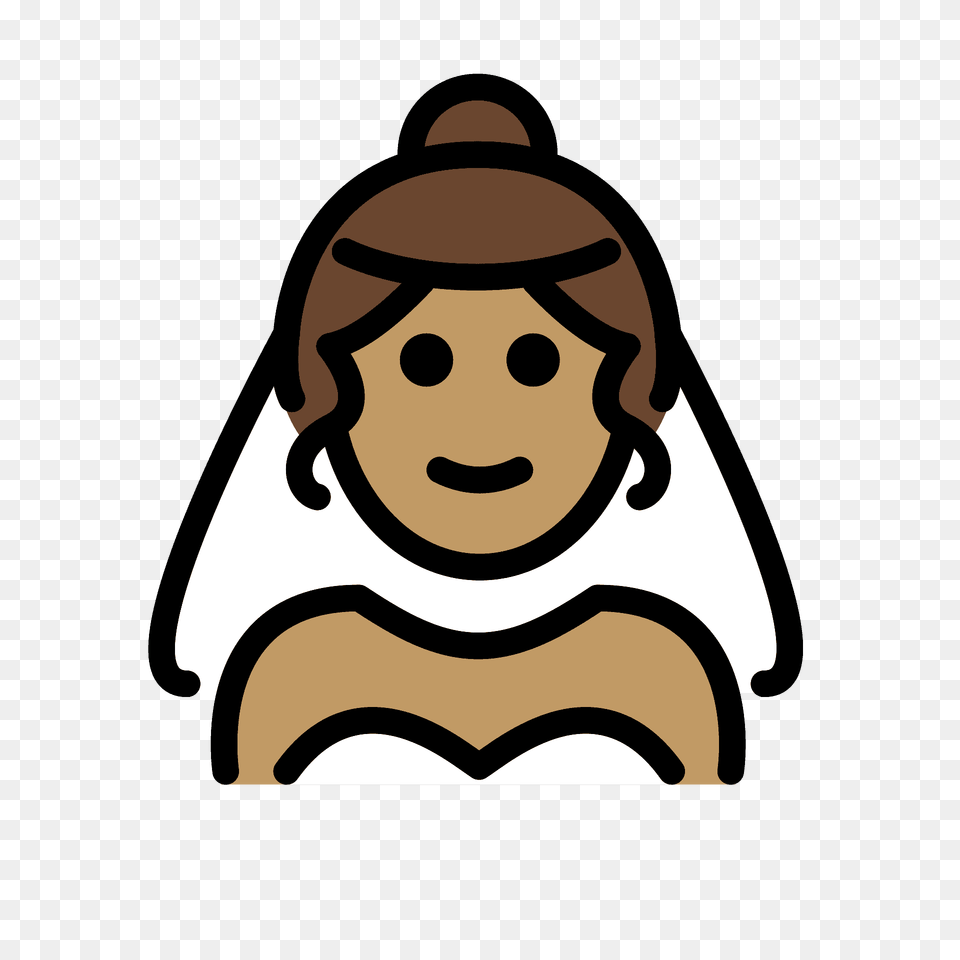 Person With Veil Emoji Clipart, Face, Head Free Png Download