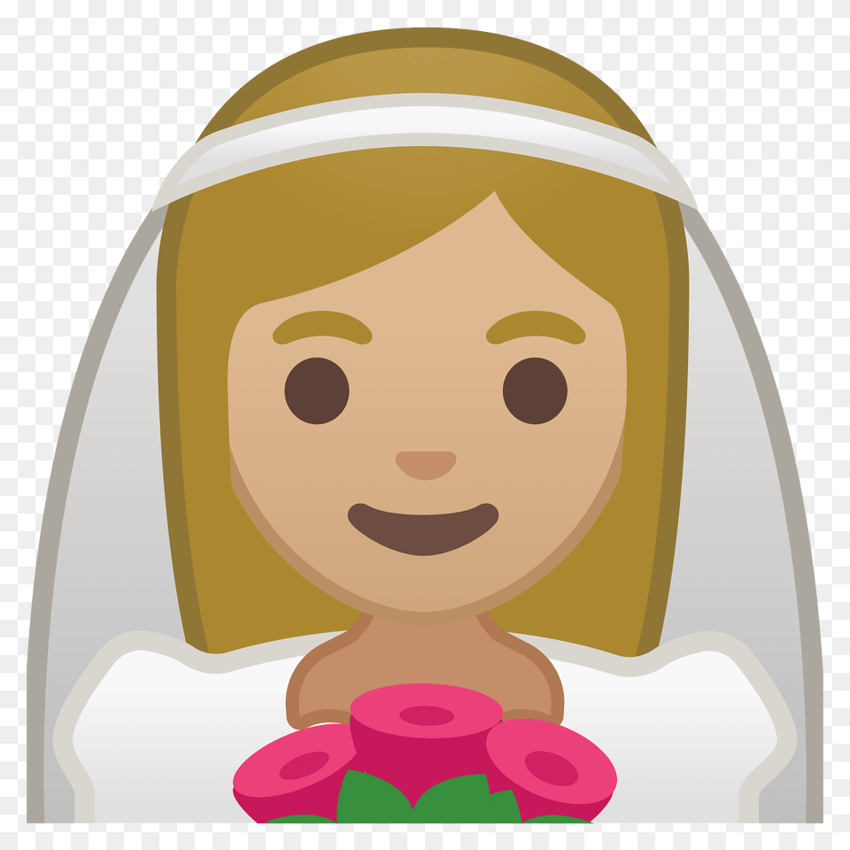 Person With Veil Emoji Clipart, Face, Head, Baby, Toy Free Transparent Png