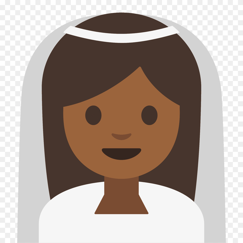 Person With Veil Emoji Clipart, Face, Head, Adult, Bride Png Image