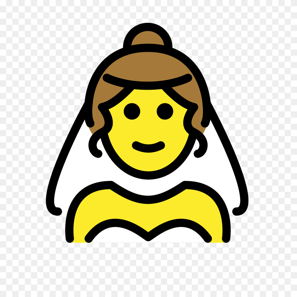 Person With Veil Emoji Clipart, Face, Head, Logo Free Png Download