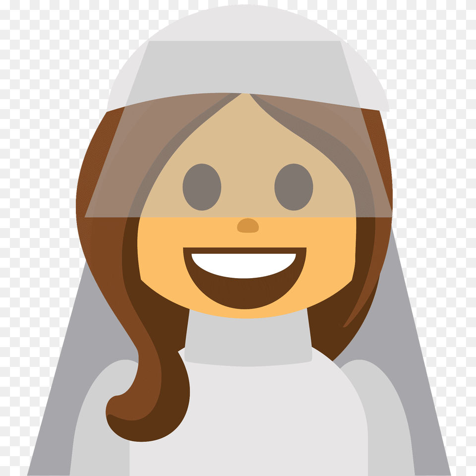 Person With Veil Emoji Clipart, Nature, Outdoors, Snow, Snowman Free Png