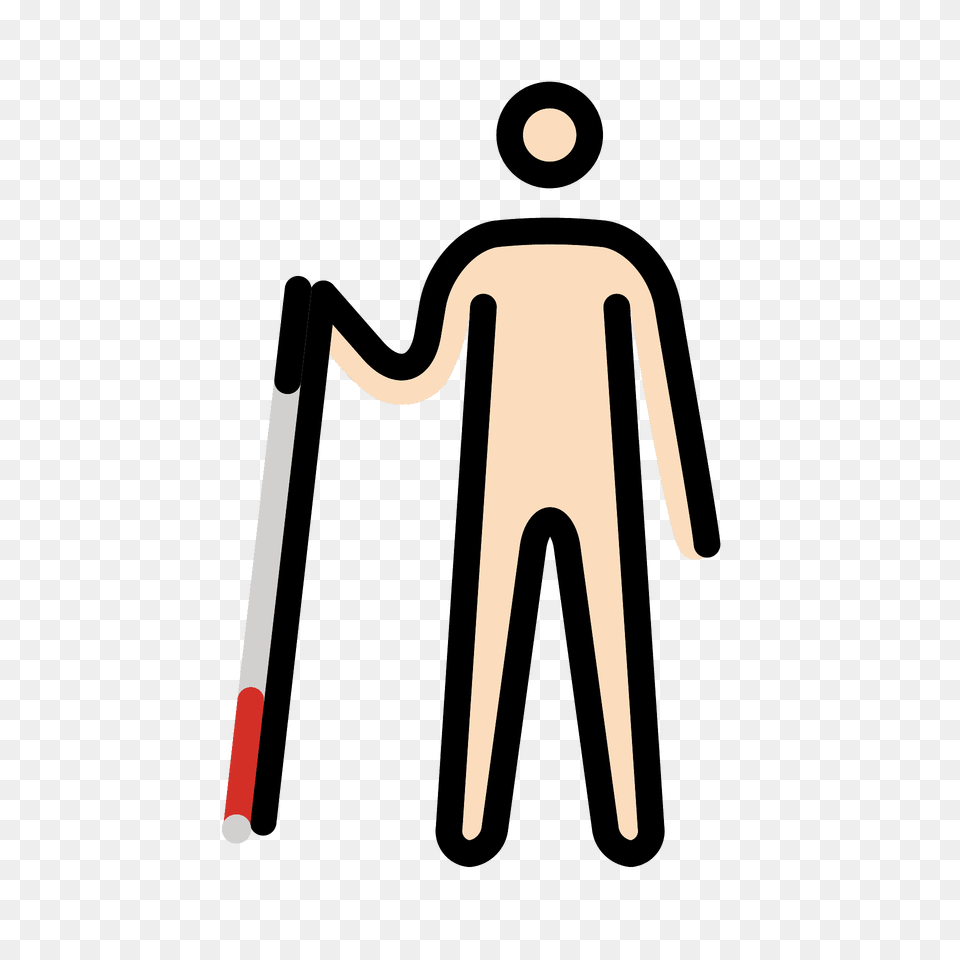 Person With White Cane Emoji Clipart Free Png