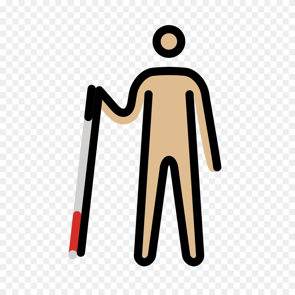 Person With White Cane Emoji Clipart Free Png