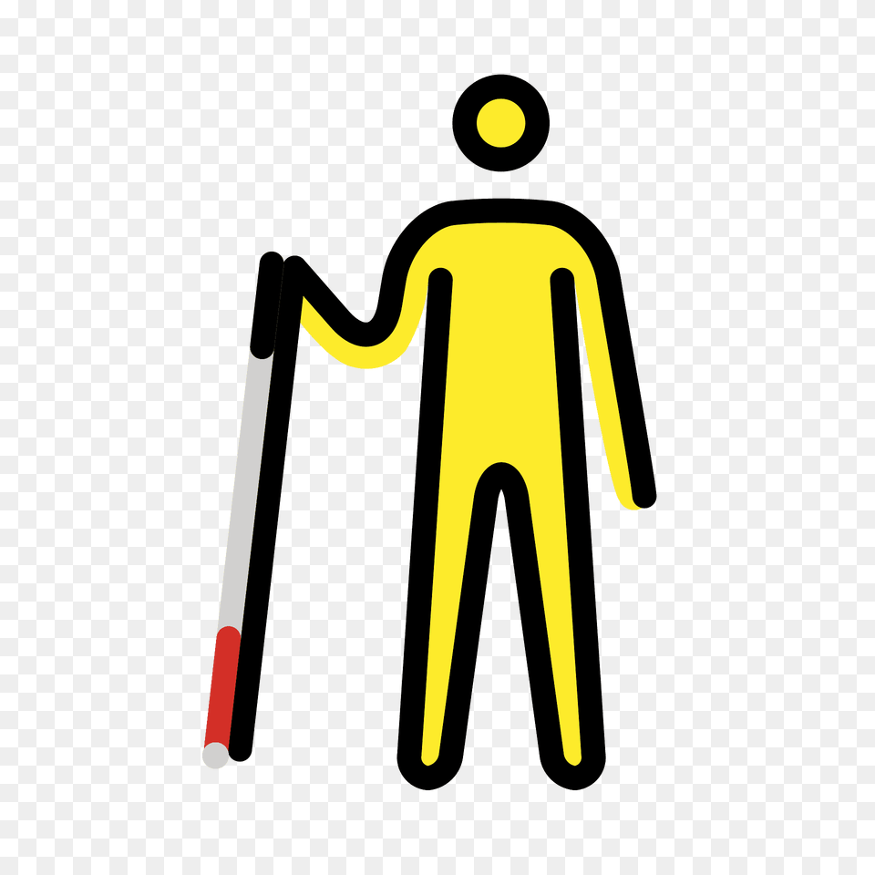 Person With White Cane Emoji Clipart Free Transparent Png