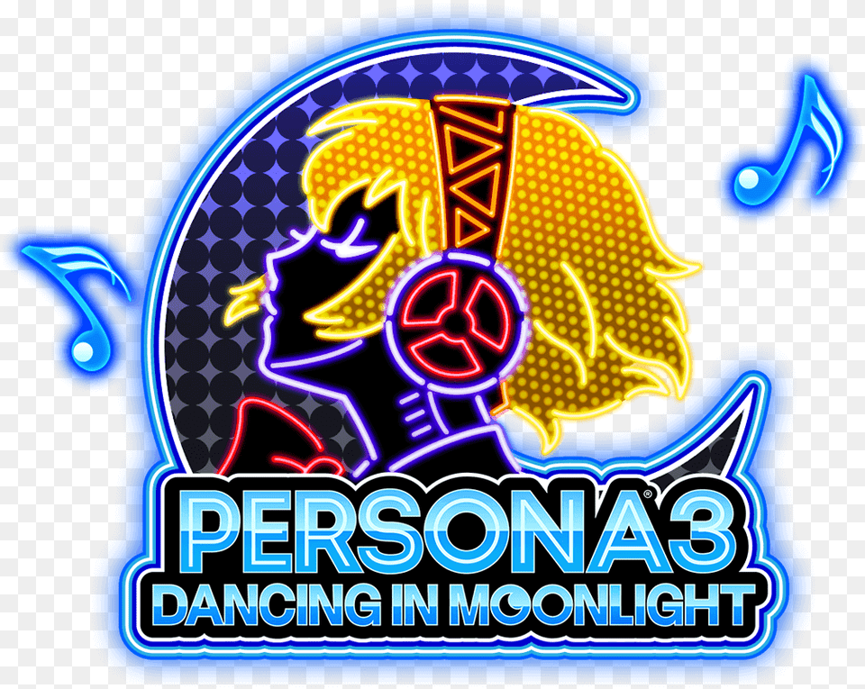 Persona 3 Dancing In Moonlight Logo Persona 3 Dancing Moon Night Ost, Light, Neon Free Png Download