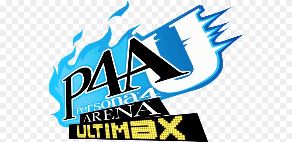 Persona 4 Arena Ultimax Review Persona 4 Arena Ultimax Logo, Advertisement, Poster Png Image