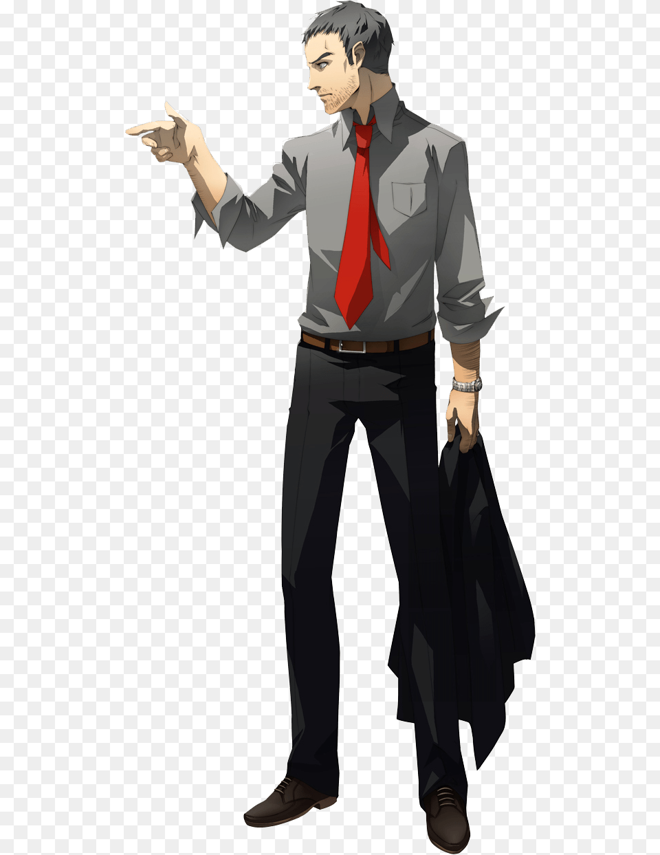 Persona 4 Ryotaro Dojima, Accessories, Tie, Formal Wear, Sleeve Png