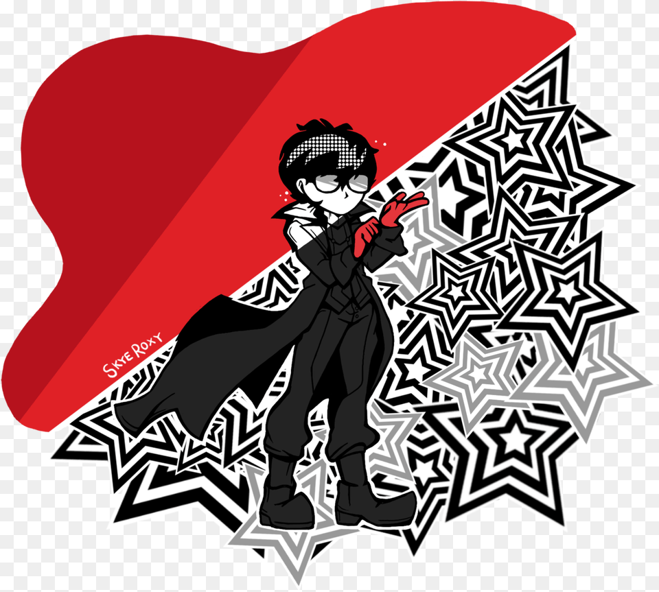 Persona 5 Joker Persona 5 Joker Fanart Chibi, Baby, Person, Book, Publication Png Image