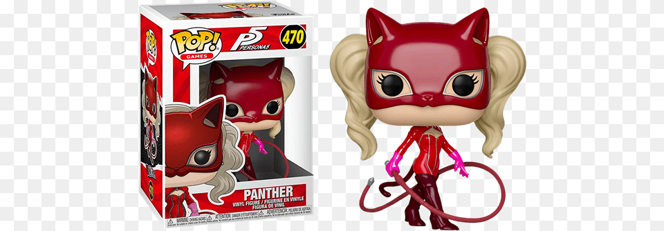 Persona 5 Panther Funko Pop Joker, Book, Comics, Food, Ketchup Free Png