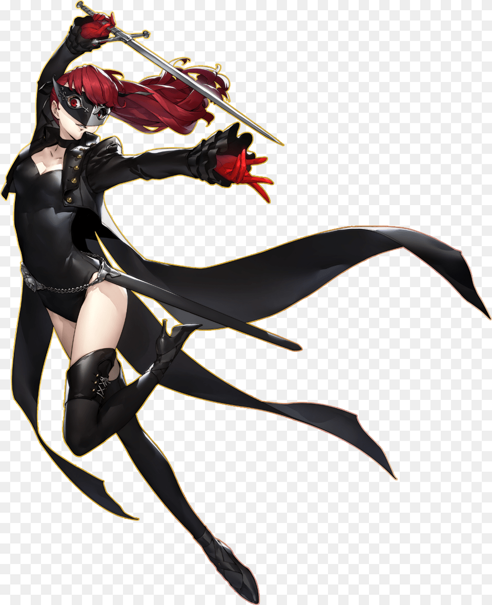 Persona 5 R New Character, Sword, Weapon, Adult, Female Free Png