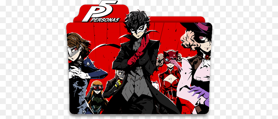 Persona 5 Sony Playstation 4 Ps4 Rpg Persona 5 The Animation Icon, Book, Comics, Publication, Person Free Transparent Png