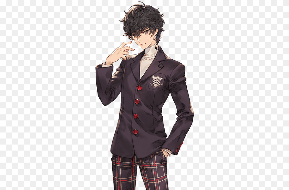Persona 5 Thievery In Blue, Suit, Publication, Jacket, Formal Wear Free Png